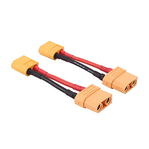 OliRC 2 St. Männlichen XT60 zu Weiblich XT90 Verbinder Adapter mit 14awg 5cm Draht(C98-2) von OliRC