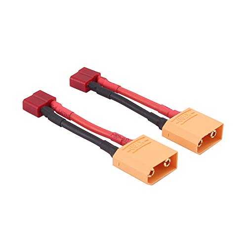 OliRC 2 St. Männlichen XT90 zu Weiblich Deans T Plug Verbinder Adapter mit 14awg 5cm Draht(C100-2) von OliRC