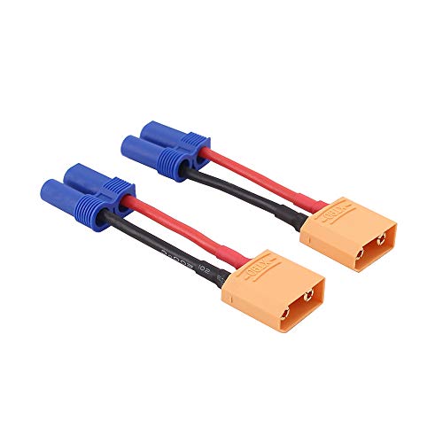 OliRC 2 St. Männlichen XT90 zu Weiblich EC5 Verbinder Adapter mit 14awg 5cm Draht(C104-2) von OliRC