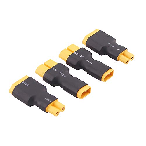 OliRC 4 St. XT30 XT-30 zu XT60 XT-60 Männlichen Weiblich RC Verbinder Adapter(C83-4) von OliRC