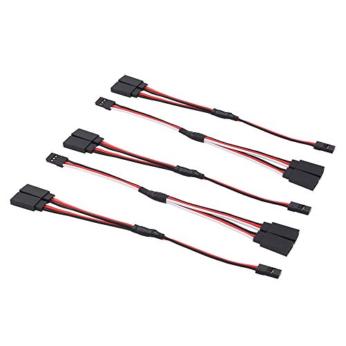 OliRC 5pcs 150mm Servo Y Kabel Verlängerungs Kabel 22awg 60 cores für RC Car Helicopter Servo Empfänger Kabel (C141-5) von OliRC