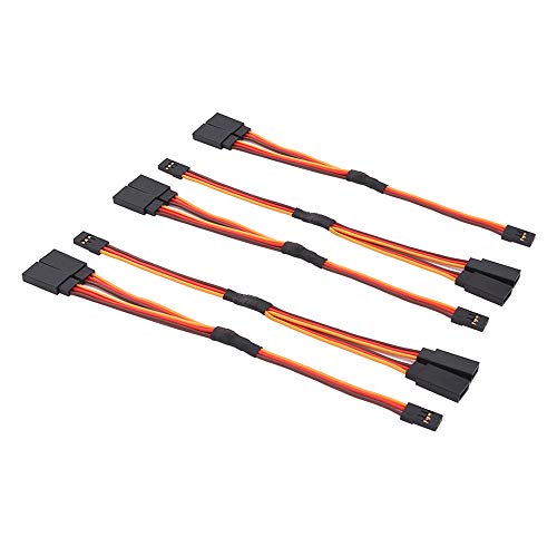 OliRC 5pcs 150mm Servo Y Kabel Verlängerungs Kabel 22awg 60 cores für RC Car Helicopter Servo Empfänger Kabel (C142-5) von OliRC