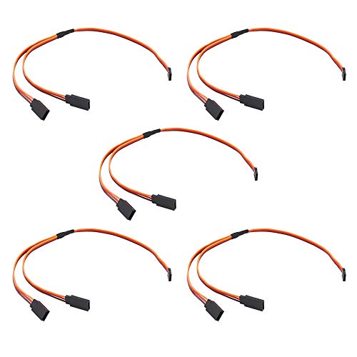 OliRC 5pcs 300mm Servo Y Kabel Verlängerungs Kabel 22awg 60 cores für RC Car Helicopter Servo Empfänger Kabel (C144-5) von OliRC