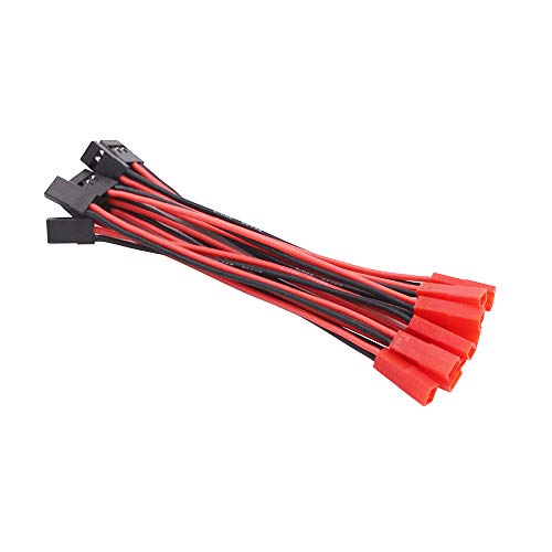 OliYin 10 Stück JR Futaba Männlichen Servo Stecker Verbinder zu JST Weibliche Adapter Kabel 20awg 10 cm Silikon Draht für RC Lipo Batterie von OliYin