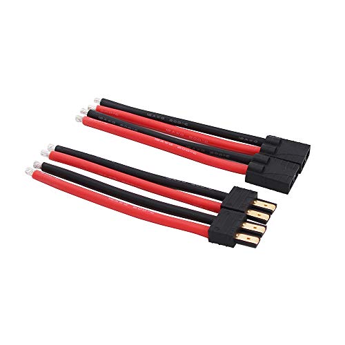 OliYin 2 Paar TRX Männlichen Weiblich Stecker Kabel mit 12awg 10 cm Slicone-Kabel für RC LiPo Batterie FPV Turnigy/Zippy von OliYin