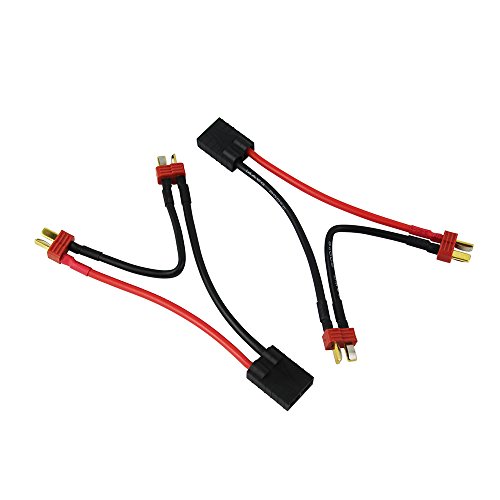 OliYin 2 stücke 2-Männlichen Anti-Skid Deans zu 1-weibliche TRX Serie Kabel 5cm Stecker Adapter (Packung von 2) von OliYin