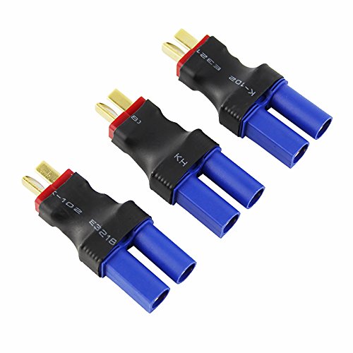 OliYin 3 stücke Männlichen Deans zu Weiblich EC5 Losi Stecker Adapter Brushless Lipo 1/8 1: 8 (Packung 3) von OliYin