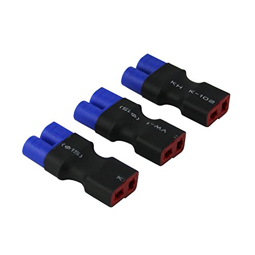 OliYin 3 stücke Männlichen EC3 Losi zu Weibliche Deans T-Stecker Stil Stecker Adapter für LiPo (Packung von 3) von OliYin