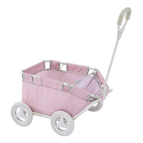 Olivia Little World - Tupfen Prinzessin Puppe Wagon | Kinderwagen | Baby Doll Wagon | Stuff Tier Wagon von Olivia's Little World