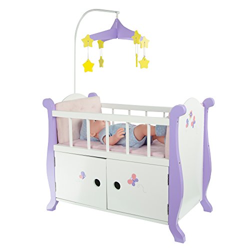 Puppenbett mit Lager Puppenzubehör Puppenschrank Spielzeug Olivias WorldTD-0206A von Olivia's Little World