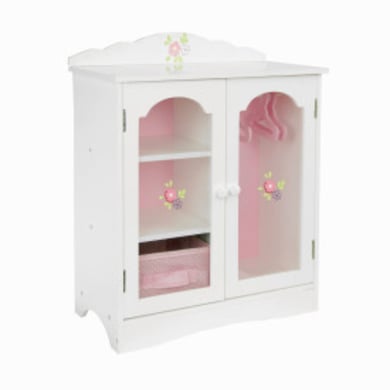 Olivia's Little World Puppenkleiderschrank, rosa/weiß von Olivia&#039s Little World