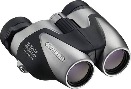 Olympus Zoom-Fernglas 10 x - 30 x 25mm Porro Silber, Schwarz 017147 von Olympus