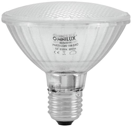 Omnilux 88043011 LED EEK F (A - G) E27 10W Kaltweiß (Ø x L) 95mm x 92mm 1St. von Omnilux