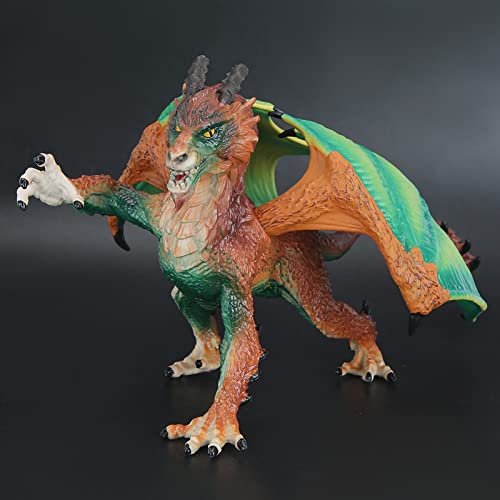 Omquot Drachenfigur Spielzeug Hochsimulation Drachenfigur Modellsammlung Lernspielzeug für (165 Wilddrache (kein Feuerspucke)) von Omquot