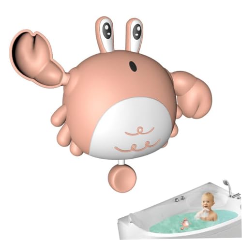 OnIUeZky Baby Bad Spielzeug Crab Clockwork Badewanne Schwimmbad Spielzeug schweben für Jungen Mädchen 1 2 3 Jahre alt Pink. von OnIUeZky