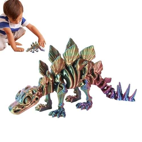 Onkujlpst Dinosaurier-3D-Anzeigespielzeug, 3D-Drucktier | Dinosaurier-Skelett-Modell | Kinder Dinosaurier Statue Sensorisches Spielzeug Einzigartiges Zappelspielzeug für Erwachsene für und Mädchen von Onkujlpst