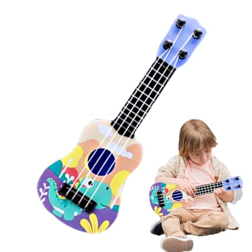 Onkujlpst Kinder-Ukulele,Kinder-Ukulele-Gitarre | Gitarren-Musikspielzeug für Kinder - Antikollisions-Keep-Töne, 4-saitige Kinder-Ukulele für Mädchen, Vorschulkinder, Anfänger von Onkujlpst