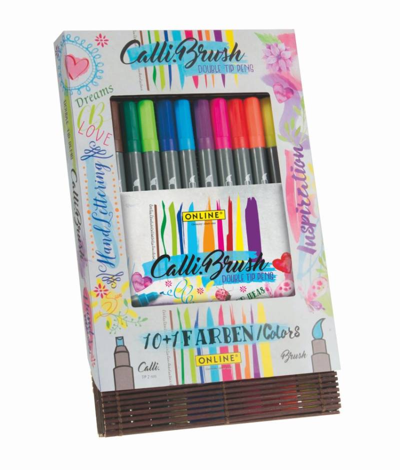 Online Calli.Brush Double Tip Pens 11er Set von Online