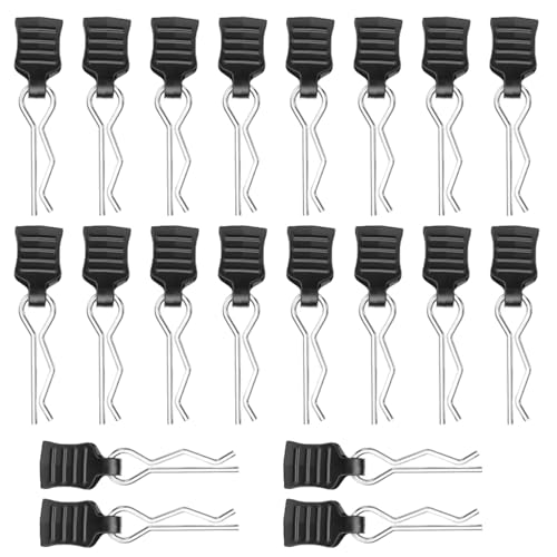 20 Stück RC Karosserie Clips Deerc Ersatzteile mit Aufreißlaschen Karosserieklammern Bent Springy R Pins RC Körper Shell Pin Bent Springy R Pins für 1/10 1/12 1/16 Zubehör Ersatz Schwarz 20 Stück RC Karosserie Clips Deerc Ersatzteile mit Aufreißlaschen Karosserieklammern Bent Springy R Pins RC Körper Shell Pin Bent Springy R Pins für 1/10 1/12 1/16 Zubehör Ersatz Schwarz von Onperpoe