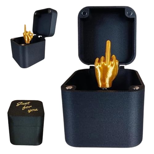 Mittelfinger in einer Box, lustiges Mittelfinger-Überraschungsgeschenk, Mittelfinger in Box, nur für Sie, Mittelfinger-Prank-Geschenk-Box, Pop-Up-Geschenk für Frauen und Männer, Weihnachts-Witz, von Onperpoe