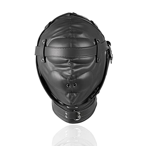 OnundOn Halloween Leder Maske Kopfmaske Kostüm Party Hood Karneval Maske von OnundOn