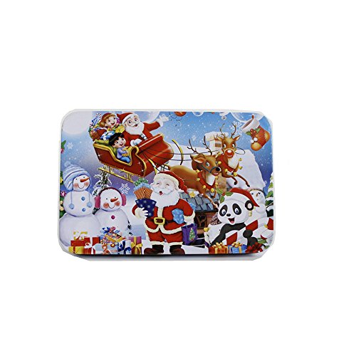 FunnyGoo 100 Stücke Bunte Holz Santa Jigsaw Puzzle Frohe Weihnachten Weihnachtsmann in Einer Box großes Geschenk für Kinder FunnyGoo 100 Stücke Bunte Holz Santa Jigsaw Puzzle Frohe Weihnachten Weihnachtsmann in Einer Box großes Geschenk für Kinder von Oostifun