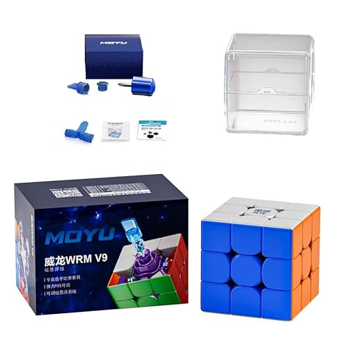 FunnyGoo MoYu Weilong WRM V9 3x3 Speed Magic Puzzle Cube weilong WR M v9 3x3x3 Cube Stickerless (MagLev Version) von Oostifun