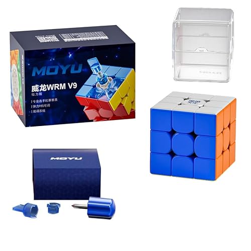 FunnyGoo MoYu Weilong WRM V9 3x3 Speed Magic Puzzle Cube weilong WR M v9 3x3x3 Cube Stickerless (Mmagneti Version) von Oostifun