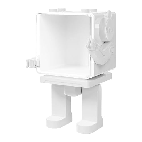 FunnyGoo MoYu Würfel Roboter Weiß Roboter Form Display Stand passend für 2x2 3x3 Würfel, um den Würfel zu speichern und anzuzeigen von Oostifun