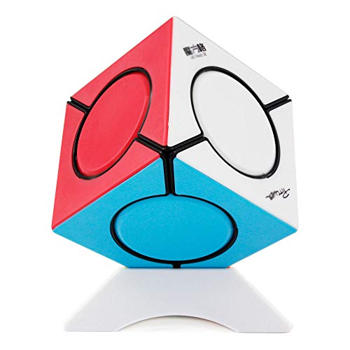 FunnyGoo Oostiftun MOFANGGE Fangyuan Skewb Irregular Six Spot Cube Puzzle Mo fang ge fangyuan Skewb Würfel Multicolour Stickerless mit einem Würfel Stand von Oostifun