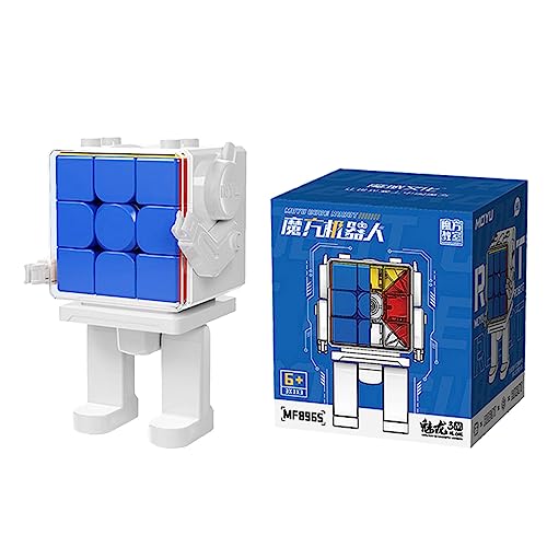 Gobus MoYu Cube Robot MFJS Cube Robot Twist Puzzle Cube (Meilong 3M 3x3 Cube Robot Set with 3x3x3M Version Cube + Cube Robot Display Box) von Oostifun