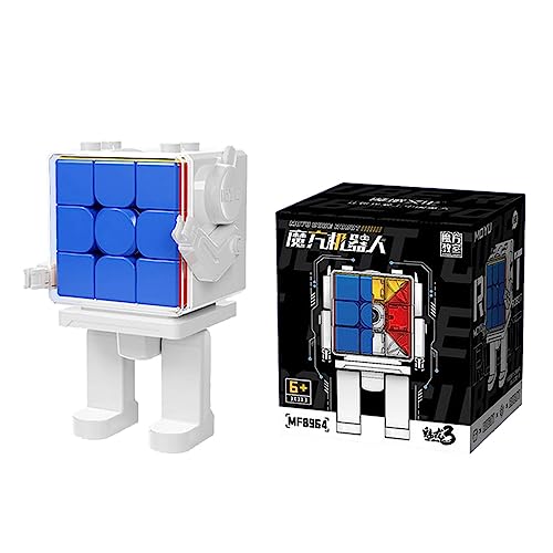 Gobus MoYu Cube Robot MFJS Cube Robot Twist Puzzle Cube (Meilong 3x3 Cube Robot Set with 3x3x3 Cube + Cube Robot Display Box) von Oostifun