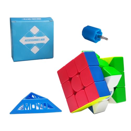 Oostifun MoYu Cubing Classroom MFJS RS3M V5 3x3x3 2023 neueste Würfel Twist Puzzle Würfel Spielzeug Aufkleberlos Standard M Version von Oostifun