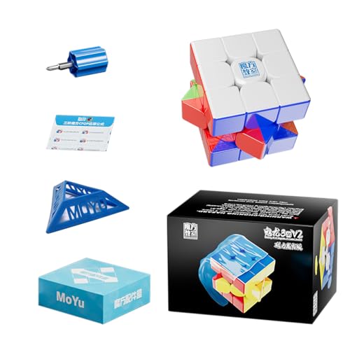 MoYu MFJS Würfel Klassenzimmer MeiLong 3M V2 3x3x3 Würfel 3x3 55.5mm Geschwindigkeit Magic Puzzle Würfel Stickerless MF8859 M Positionierung Magic Tuch Version Drehen Spielzeug von Oostifun