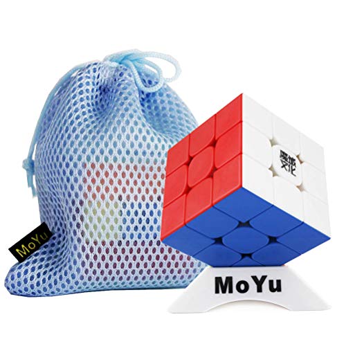 Oostifun FunnyGoo MoYu Weilong WRM 2021 WR M 3x3 MoYu Culture welong wr m 2021 Cube Zauberpuzzle Würfel Fast Twist Puzzle Cube STICKERLESS + eine Würfeltasche und EIN Ständer von Oostifun
