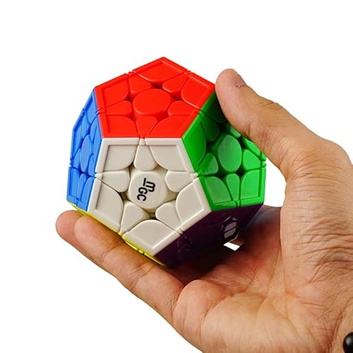 Oostifun FunnyGoo Yongjun YJ MGC 3x3 Megaminx M Dodecahedron Cube Smooth Magic Puzzle Cube Toy mit One Cube Stand Multicolor von Oostifun