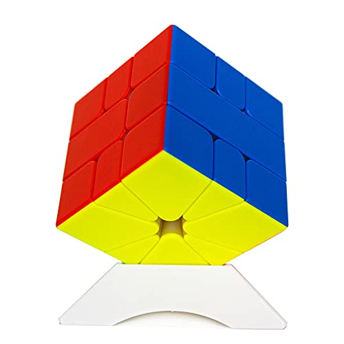 Oostifun Gobus Yongjun MGC SQ1 Zauberwürfel MGC-SQ1 M Zauberwürfel Multicolour Stickerless Puzzle Toys mit Würfelständer von Oostifun