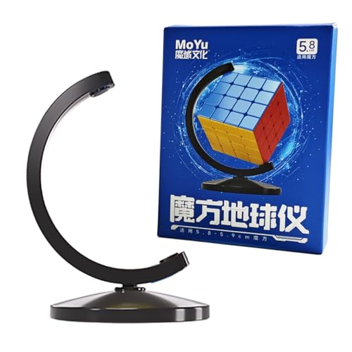 Oostifun MoYu Globe Cube Bracket Cube Display Stand innovativer Würfel Halter Schwarz für MoYu YJ YongJun ShengShou YuXin Würfel (5.8 Größe für 5.8-5.9cm Würfel) von Oostifun