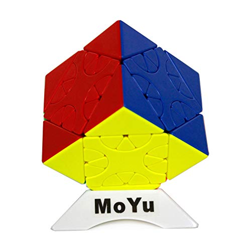 Oostifun MoYu MoFang JiaoShi Meilong HunYuan schräg drehender Würfel HunYuan Skewb Puzzles Cube Multi Color mit einem Würfelstativ (Style-3) von Oostifun