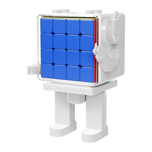 Oostifun MoYu MoFang JiaoShi Meilong M Würfel 4x4 M Würfel Multi Color Cubing Klassenzimmer Meilong 4M 4x4x4 Glattes Puzzle mit einem Würfel Roboter Display Box von Oostifun