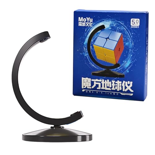 Oostifun Moyu Globe Cube Stand 5cm Display Halter Puzzle Cube Halter Cube Display Base Cube Collection Cube Stand für 5cm-5.1cm 2x2 Würfel, ohne den Würfel(Schwarz) von Oostifun