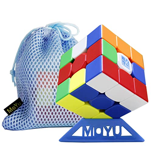 Oostifun OJIN MoYu 2022 SUPER RS3M 3x3x3 Standard Version Cube 2022 RS3M Doppeleinstellungssystem 3x3 Multi Color Cube Puzzle mit einem Würfelstativ und Einer Würfeltasche von Oostifun