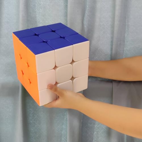 Oostifun Shengshou Super Große Größe 18CM 3x3x3 Geschwindigkeit Puzzle Magic Turning Cube 3x3 18x18cm 3 Schichten Würfel Mehrfarbig Aufkleber Multicolor Stickerless von Oostifun