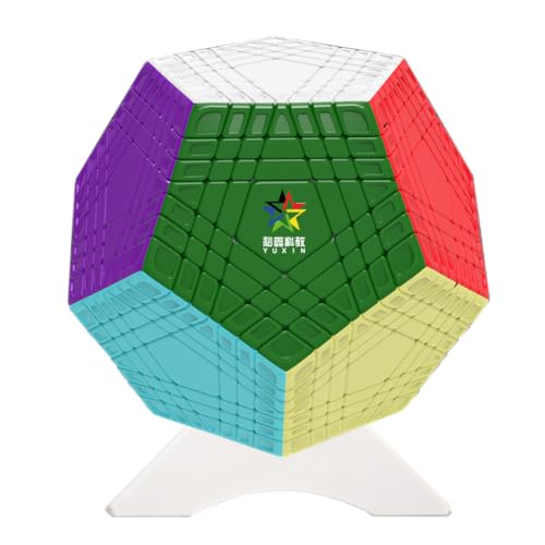 Oostifun YuXin 7x7x12 Megaminx Dodekaeder 7x7 Sieben Schichten Gigaminx Megaminx Würfel 12 Oberfläche Würfel Mehrfarbig Stickerless von Oostifun