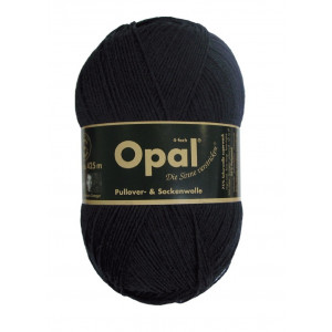 Opal Uni 4-ply Garn Unicolor 2619 Schwarz von Opal