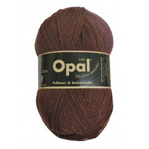 Opal Uni 4-ply Garn Unicolor 5192 Dunkelbraun von Opal