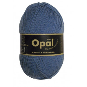 Opal Uni 4-ply Garn Unicolor 5195 Denim Blau von Opal