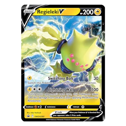 Pokeman XXL Karten Jumbo Oversized Sammelkarten - Große Karten zum auswählen Englisch + Sticker Opasladen (SWSH280) von Opasladen