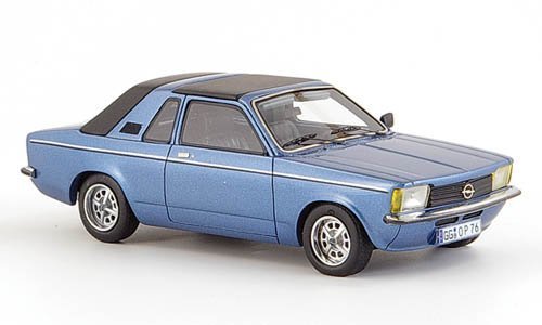 Opel Kadett C Aero, blau-met., geschlossen, 1978, Modellauto, Fertigmodell, Neo 1:43 von Opel