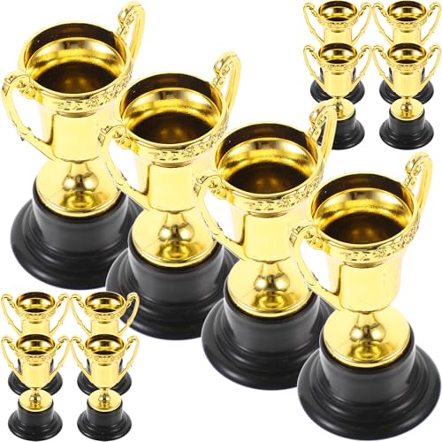 Operitacx 12st Kindertrophäe Fußbälle Für Kinder Fußballmeister-trophäen Goldtrophäen Für Die Party Partygeschenk Für Kinder Goldene Trophäenbecher Sport Kleinkind Individuelle Tasse Plastik von Operitacx